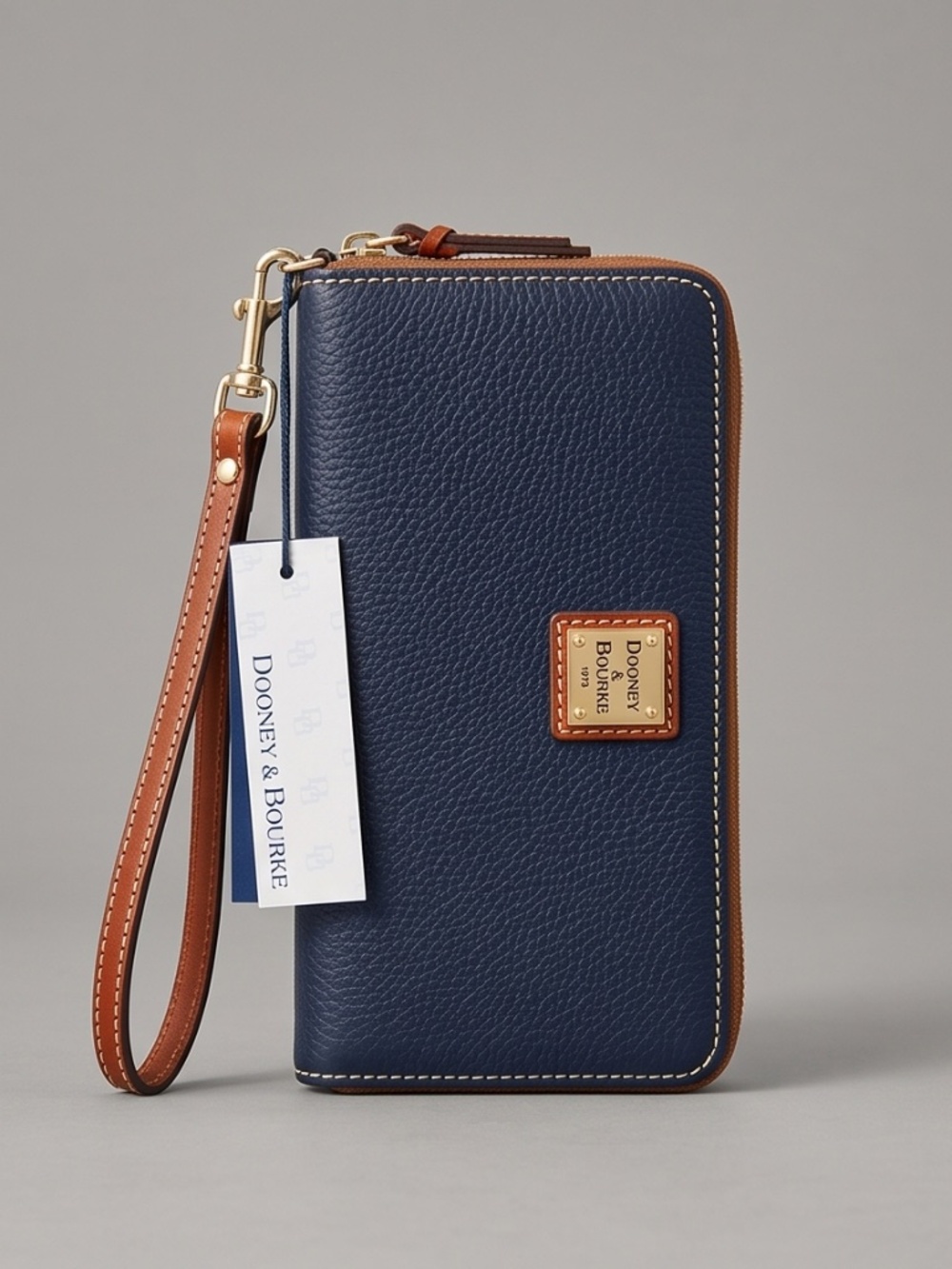 Brand New Navy Blue Dooney and Bourke Wristlet